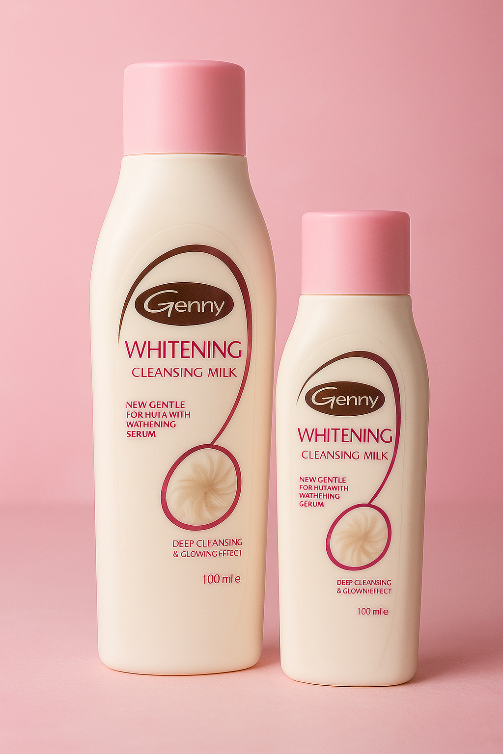 Genny Whitening Cleansing Milk โ Gentle Skin Brightening Formula with Whitening Serum (100ml & 200ml)