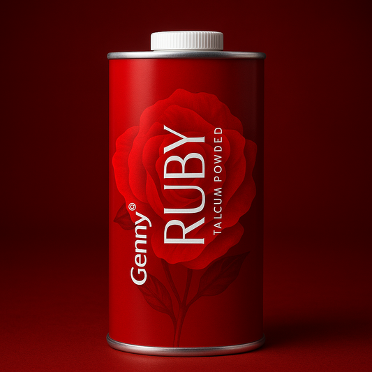 Genny Ruby Perfumed Talcum Powder – Bold, Luxurious Fragrance for Women | 100g