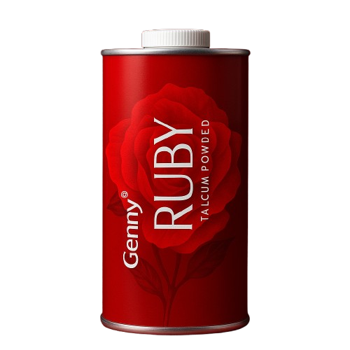 Genny Ruby Perfumed Talcum Powder – Bold, Luxurious Fragrance for Women | 100g